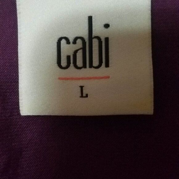 Cabi Purple Peasant Button Down Blouse Size Large - Picture 2 of 8